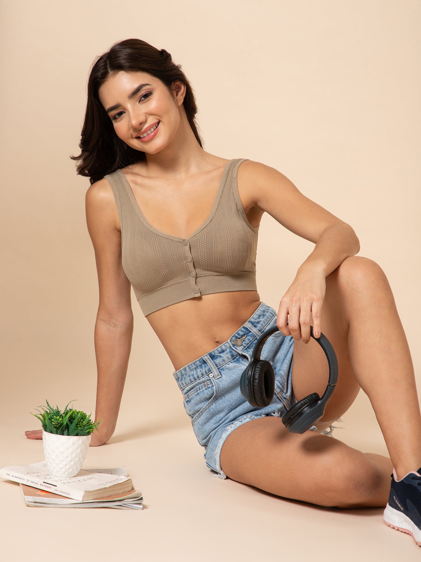 Women's Seamless Maternity/Nursing Front-Open Bra – Wireless & Stretchable