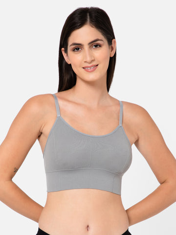Midnight Comfort Seamless Grey Bralette