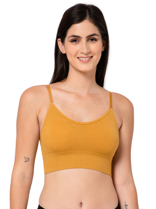 Midnight Comfort Seamless Yellow Bralette