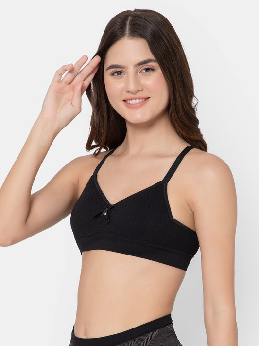 Everyday Comfort Non-Wired Black Bra