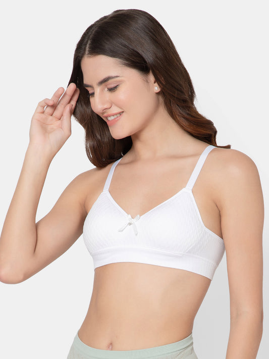 Everyday Comfort Non-Wired White Bra