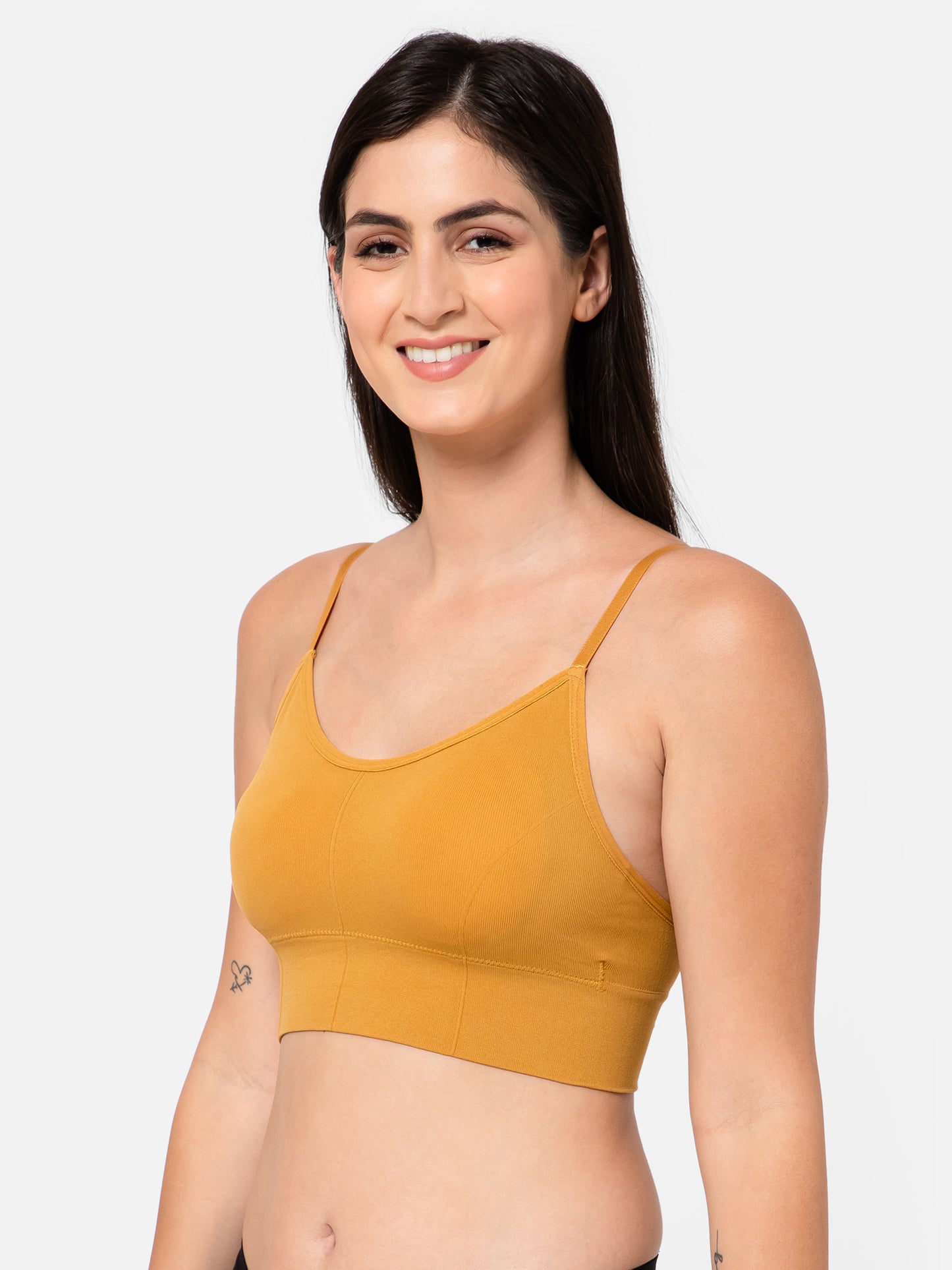 Midnight Comfort Seamless Yellow Bralette