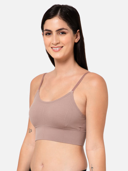 Midnight Comfort Seamless Brown Bralette