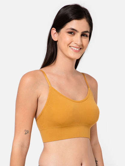 Midnight Comfort Seamless Yellow Bralette