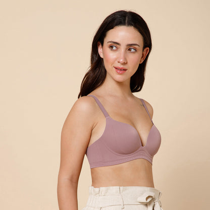 Seamless Push-Up Bra with Seamless Support & Aura Plunge Bra – Sculpted Comfort, Effortless Elegance
