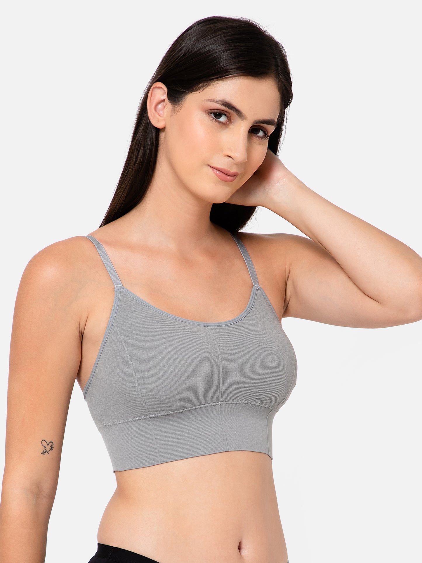 Midnight Comfort Seamless Grey Bralette