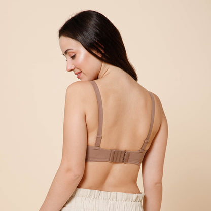 Seamless Push-Up Bra with Seamless Support & Aura Plunge Bra – Sculpted Comfort, Effortless Elegance