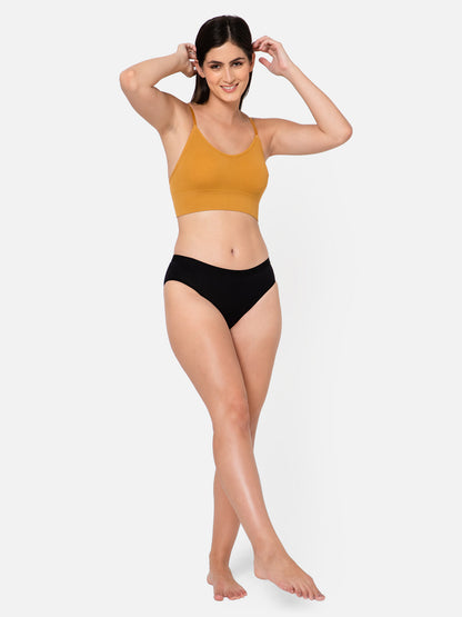Midnight Comfort Seamless Yellow Bralette