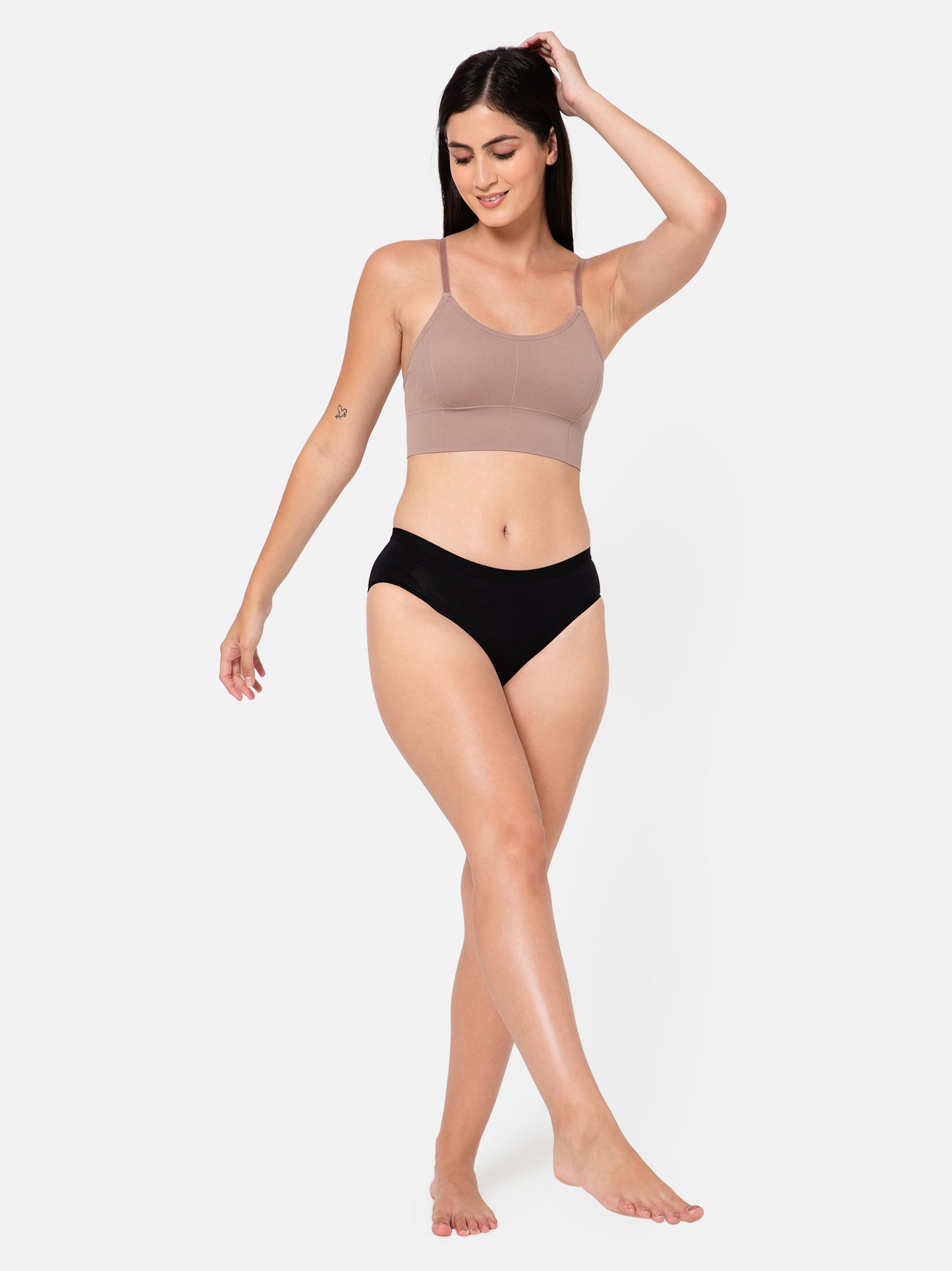 Midnight Comfort Seamless Brown Bralette